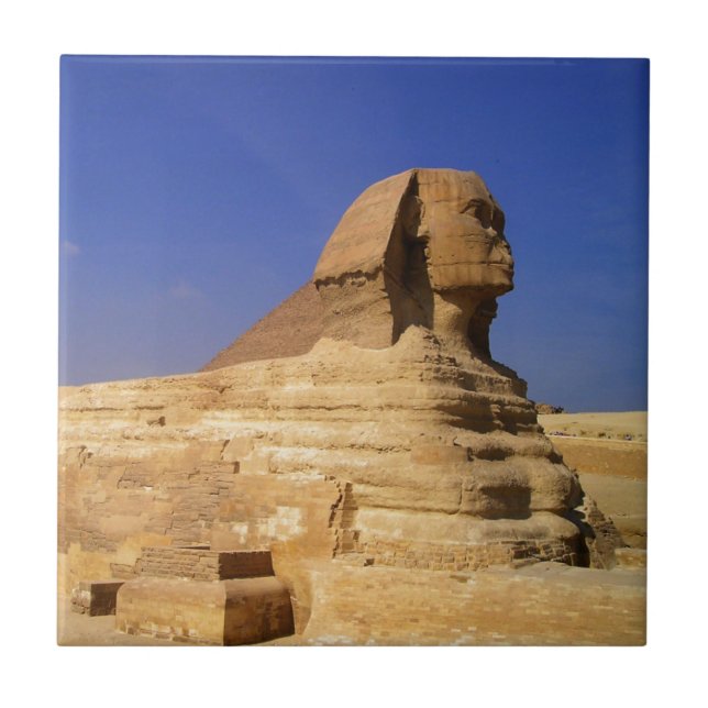 Große Sphinx aus Gizeh, Ägypten Fliese (Vorderseite)