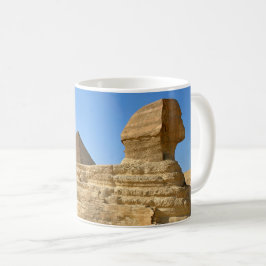 Große Sphinx aus Gizeh mit Ghafre-Pyramide - Ägypt Kaffeetasse