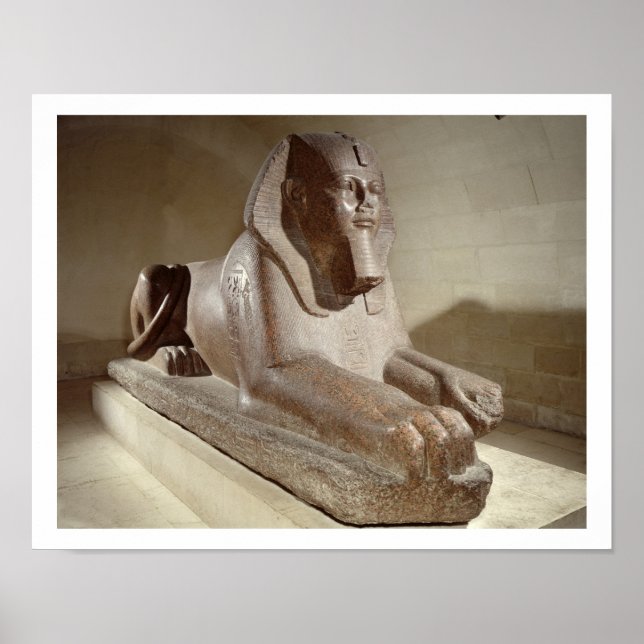 Große Sphinx aus Tanis (Granit) Poster (Vorne)