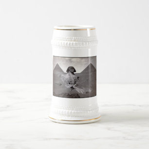 Große Sphinx & Gräberfeld der Pyramiden von Gizeh Bierglas