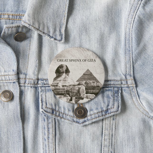 Große Sphinx von Gizeh Pyramide Button (Beispiel)