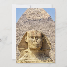 Große Sphinx von Gizeh & Pyramiden Altes Ägypten Einladung