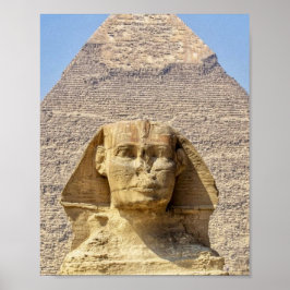 Große Sphinx von Gizeh & Pyramiden Altes Ägypten Poster