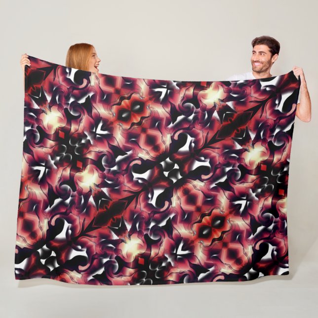 Große Spiegelung von leicht gearbeiteten Formen Fleecedecke (Beispiel)