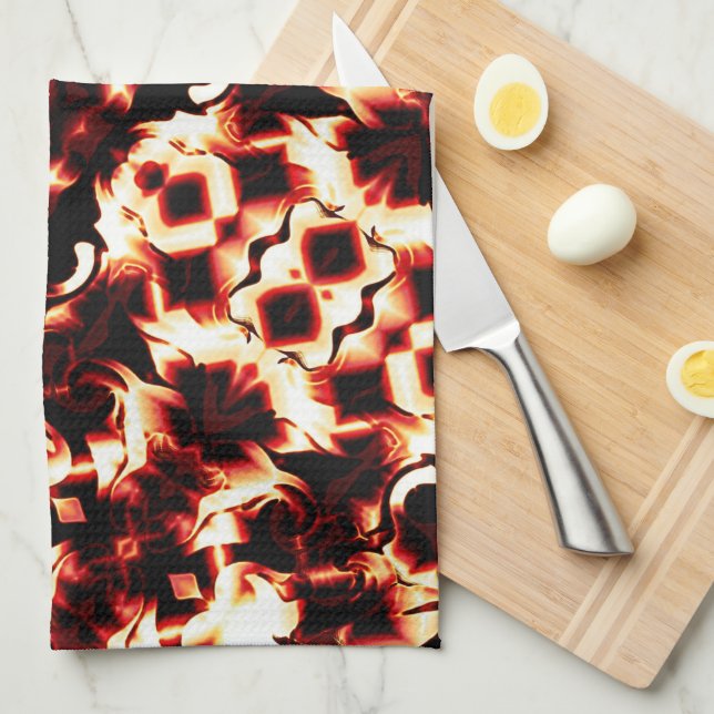 Große Spiegelung von leicht gearbeiteten Formen Geschirrtuch (Viertel Falte)