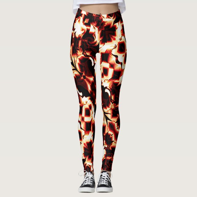 Große Spiegelung von leicht gearbeiteten Formen Leggings (Vorderseite)