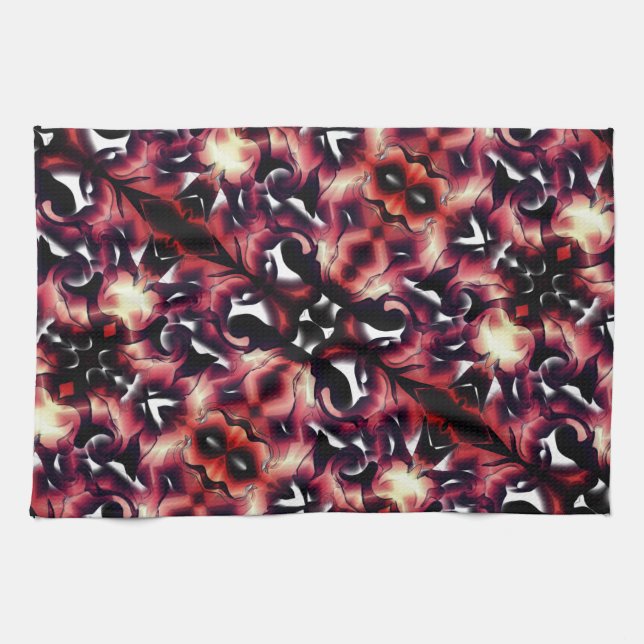 Große Spiegelung von leicht gemeißelt, weiß Geschirrtuch (Horizontal)