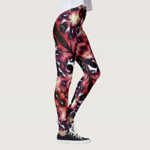Große Spiegelung von leicht gemeißelt, weiß Leggings