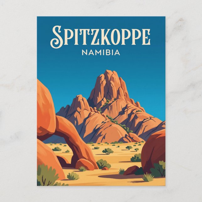 Große Spitzkoppe Namibia Postkarte (Vorderseite)
