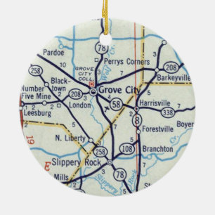 Große Stadt PA Keramik Ornament