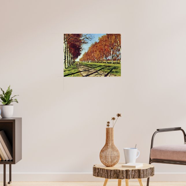 Große Straße, sonniger Herbsttag Poster (Wohnzimmer 3)