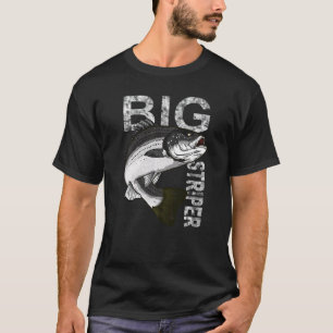 Große Striper-Bekleidung Cape Cod Angeln Streifenb T-Shirt