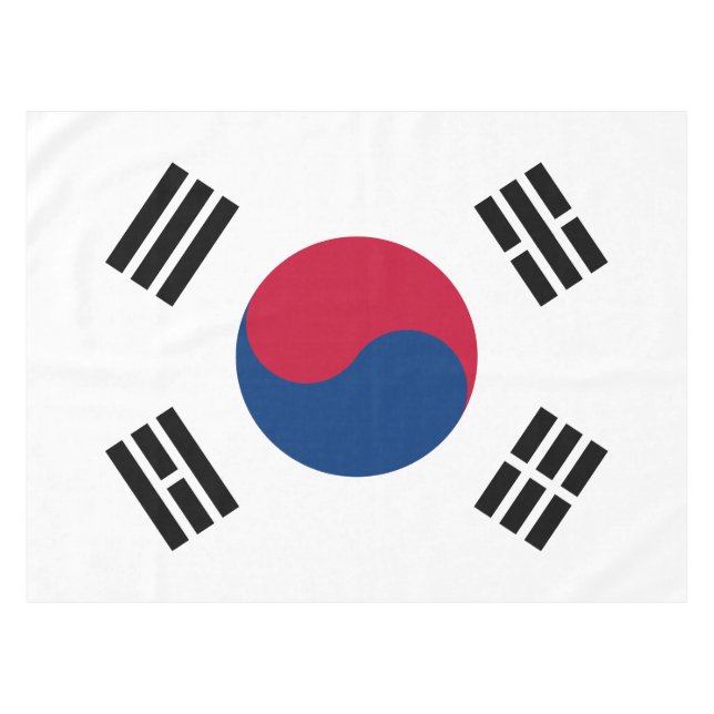 Große südkoreanische Flaggen-Tischdecke Tischdecke (Vorderseite (Horizontal))