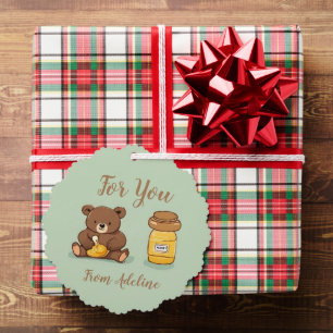 Große Süße Honigbär Geschenkkarte Ornament Karte