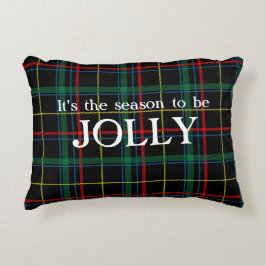 Große Tartan-Karierte T-Shirts Die Weihnachtszeit Dekokissen