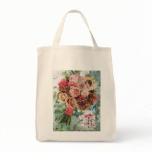 Große Tasche mit Rose und Champagner
