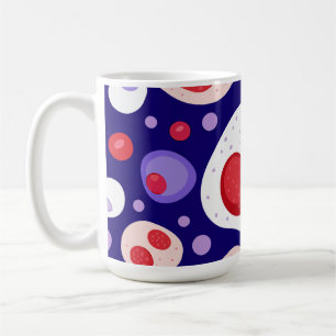 Große Tasse aus weißem Blutkörperchen Kaffeemaschi