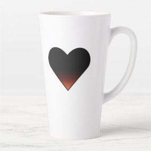 Große Tasse des Latte Heart