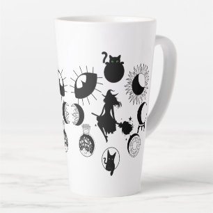 Grosse tasse en latte, café, goth