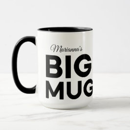 Große Tasse | Große Tasse | Script-Individuelle Na