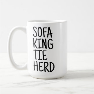 Große Tasse - Sofa King Tie Herd