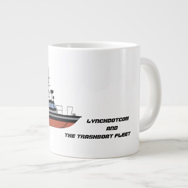 große Tasse von Bootswaggons (Vorderseite Rechts)