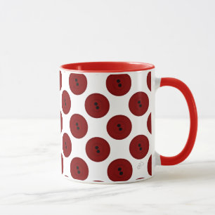 Große Tasten (rot) Tasse
