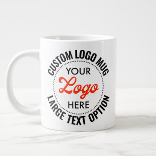 Große Text Werbe- individuelle Riesen-Logo-Tasse Jumbo-Tasse