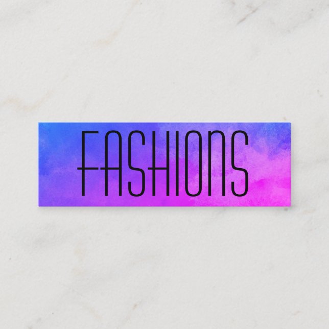 Große Textfarben Mini Visitenkarte (Vorderseite)