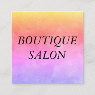 Große Textfarben Quadratische Visitenkarte