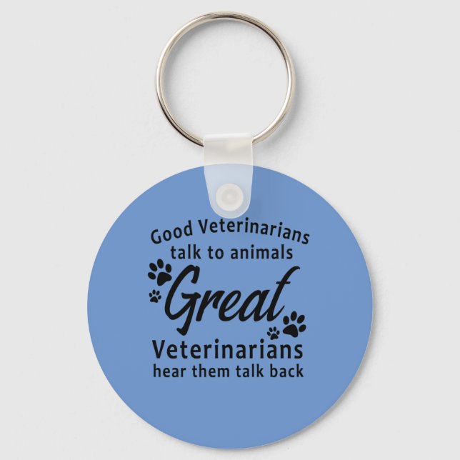 Große tierärztliche Schlüsselanhänger Geschenke (Vorderseite)