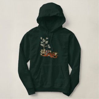 Große Tiger-Szene gesticktes Shirt