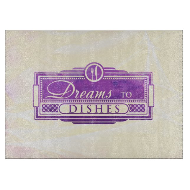 Große Träume für Geschirr Schneiden Board Schneidebrett (Vorderseite)