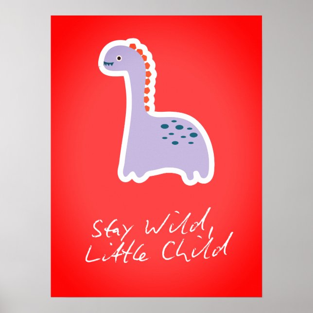 Große Träume Kleines Eines Kinderzimmer-Wandkunst Poster (Vorne)