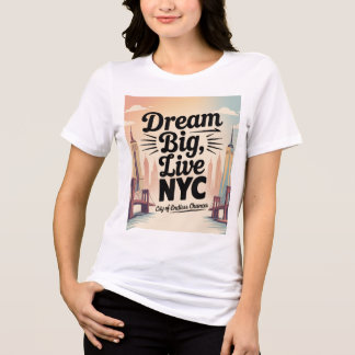 Große Träume, lebe NYC Tri-Blend Shirt