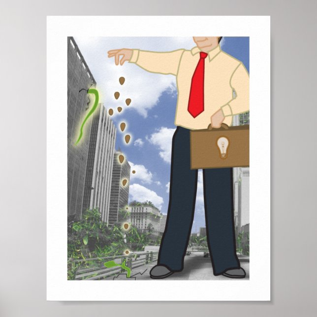 Große Träume sind in kleinen Samen. Poster (Vorne)