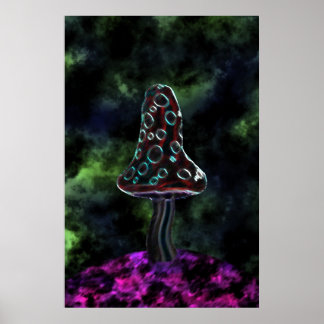 Große Trippy-Pilz-Poster Poster
