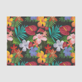 Große tropische Blume Hibiskus Decoupage Seidenpapier