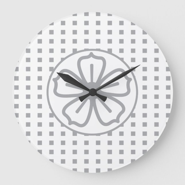 Große Uhr "Clock On, Clock Off" (Vorderseite)