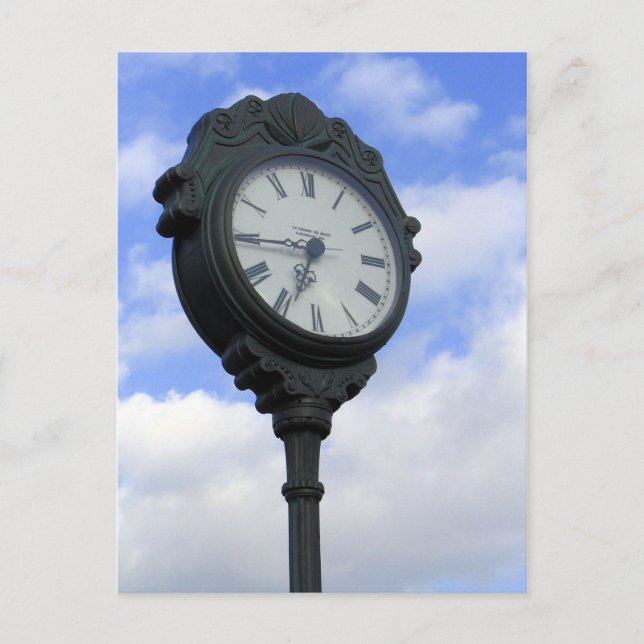 Große Uhr Postkarte (Vorderseite)