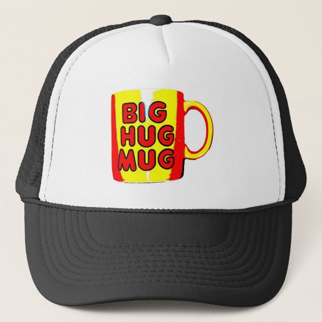 Große Umarmungs-Tasse Truckerkappe (Vorderseite)