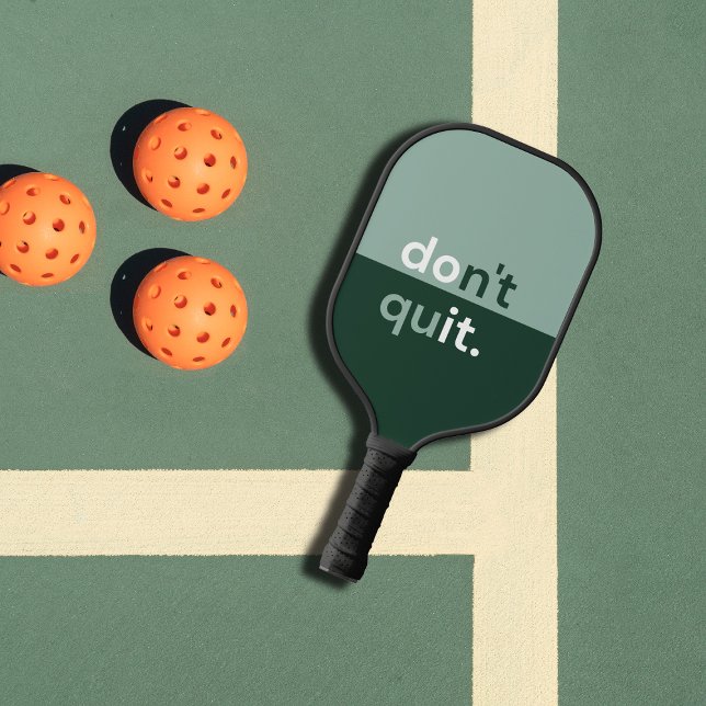 Größe und dunkelgrüne moderne Monogramm Pickleball Schläger (Von Creator hochgeladen)