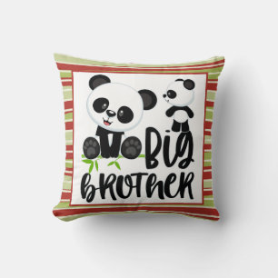Große und kleine Niedliche Pandas mit großem Broth Kissen