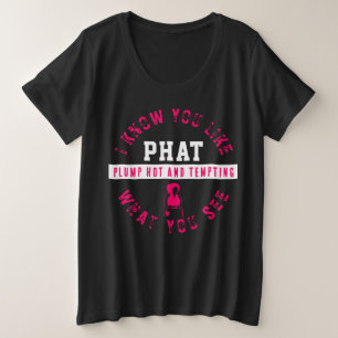 Große und schöne Frau Größe T-Shirt