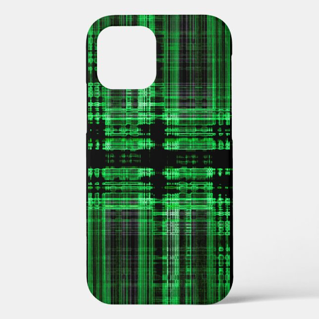 Große und schwarze Matrix Muster Case-Mate iPhone  Hülle (Rückseite)