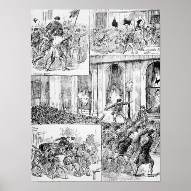 Große Unruhen in London Poster (Vorne)