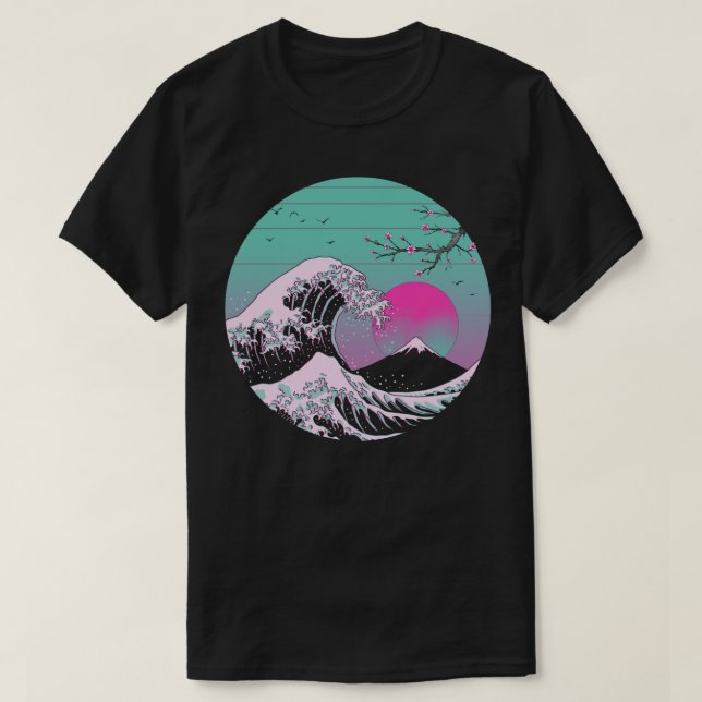 Große Vapor-Ästhetik T-Shirt (Design vorne)