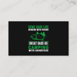 Große Vater Camping mit Daughters Visitenkarte