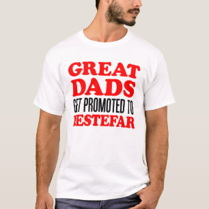 Große Vater, die zu Bestefar befördert werden T-Shirt