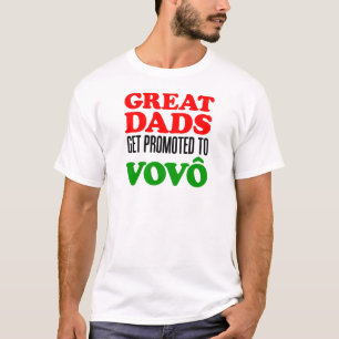 Große Väter gefördert zu Vovo (portugiesischer T-Shirt
